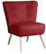Max Winzer 2852-1100-2070182 Einzelsessel Nila, Kunstleder, chili