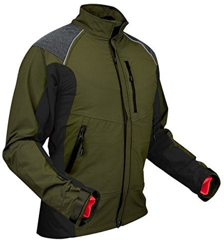 Pfanner atmungsaktive Funktionsjacke mit Stretch und robusten Aramid-Fasern, Farbe:Oliv, Größe:XL