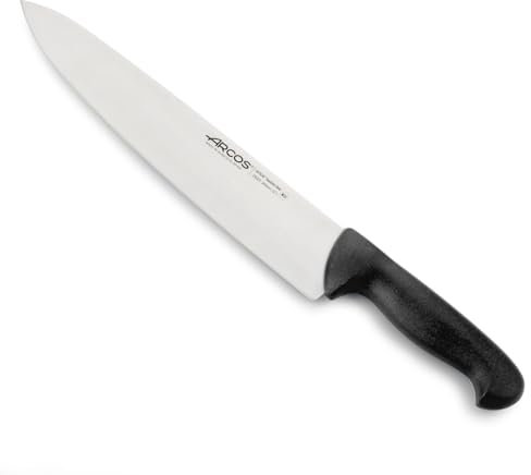 Arcos Serie 2900 - Coltello da Chef Coltello da Cucina - Lama Acciaio Inossidabile Nitrum 300 mm - Manico Polipropilene Colore Nero