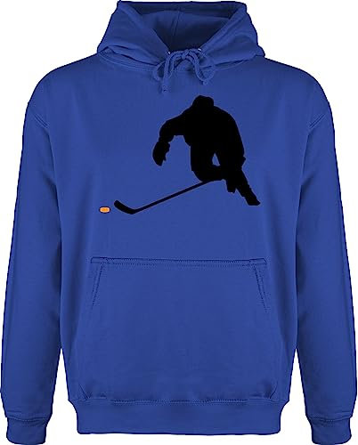Shirtracer Hoodie Herren Pullover Männer - Eishockey Sprint - S - Royalblau - Hockey Ice Pulli Icehockey Geschenk Hoody Eishockey-Fanartikel Kapuze Spieler Baby
