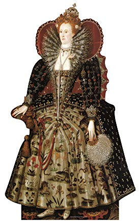 Star Cutouts - Sagoma in Cartone a grandezza Naturale, Regina Elisabetta I
