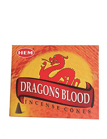 HEM Räucherkegel Drachenblut Dragons Blood 12 x 10 Stück