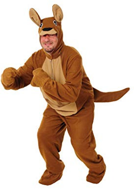 Känguru Kostüm offen Einheitsgrösse L-XL Fasching Karneval Fastnacht Junggesellenabschied Motto Party neu