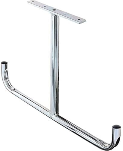 Alberts 802066 Deckenhaken | T-Form, abgewinkelt | galvanisch blau verzinkt | Gesamtbreite 430 mm | Gesamthöhe 295 mm