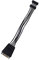 SilverStone SST-CP06-E2 – Cable adaptador de conectores Uno a Dos SATA (Súper Flexible) Cable, dos condensadores de 2200μF