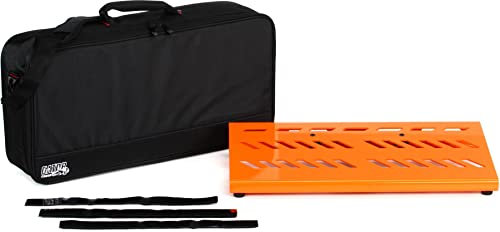 Gator Aluminium-Pedalboard orange, mit Tasche (GPB-BAK-OR)
