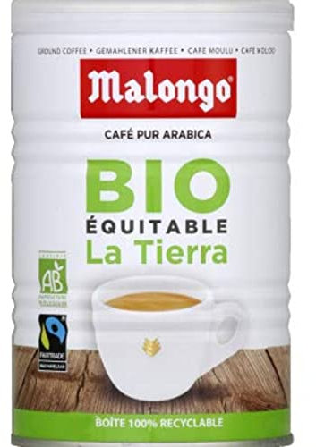 Malongo Café moulu pur arabica, La Tierra, bio - La boîte de 250g