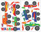 Samunshi® 17x Wandtattoo Monstertruck Set Wandbilder Kinderzimmer Deko Junge Wandtattoo Kinderzimmer Mädchen Wandsticker Kinderzimmer 2x 16x26cm