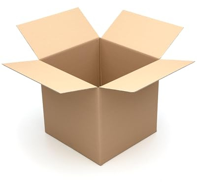 KK Verpackungen Versandkartons 600 x 600 x 600 mm Braun 2-wellig (Innenmaß 586 x 583 x 574 mm) | 10 Stück, Faltkartons Kartons für Versand als DHL Paket Hermes Paketklasse L DPD GLS Paketklasse XL