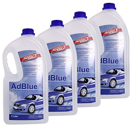 Hoyer AdBlue Hochreine SCR Harnstofflösung ISO 22241, 4x5 Liter