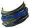 Hilltop Multifunktionstuch, Halstuch, Sporttuch, Schlauchtuch, Kopftuch, Schal, Cooles Design in Trendfarben, für Damen und Herren, Farbe/Design:gelbe Streifen