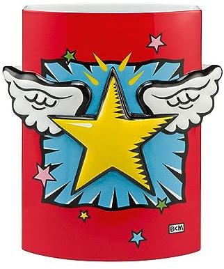 Goebel 67040287 Superstar Vase, bunt, 22.5 x 10.5 x 24.0 cm