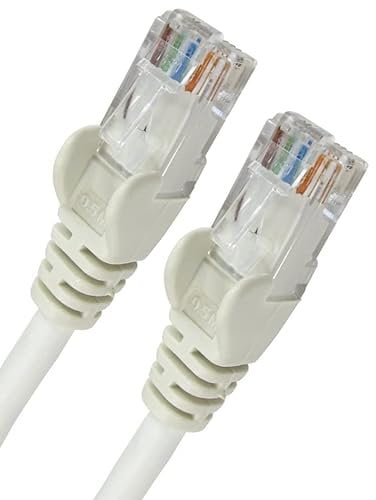 World of Data 3m WHITE CAT6 Network Cable (100% Copper Wire) - RJ45 - Ethernet - Patch - LAN - 10/100/1000 - Gigabit