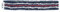 Unisex Retro Stirnband, Blau, One Size