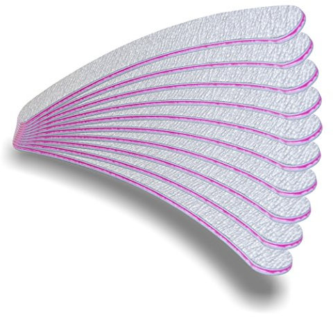 NAILFUN 10 Lime Curve per Unghie - Grana 180/240