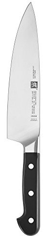 ZWILLING Pro Kochmesser, Klingenlänge: 20 cm, Rostfreier Spezialstahl, Kunststoffgriff, Schwarz