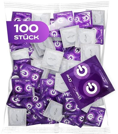 ON) Kondome Chocolate I 54 mm Breite I 100 Stück Packung I Kondome schwarz & mit Schokoladen Duft I dünne 0,07 mm Wandstärke I Kondome vegan I Condoms for men