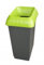 Chabrias 30 Litre Lime Lid & Kitchen Waste Label Recycling Bin – UK Made 100% Recycled Plastic – Colour Coded for Simpler Recycling
