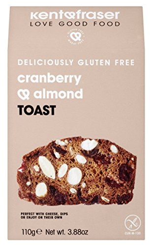 Kent & Fraser Cranberry and Almond Toast, 110g