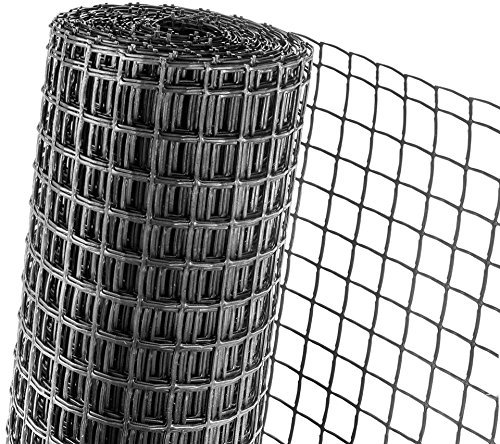 15m² KUNSTSTOFFZAUN 0,5m Höhe x 30m Länge Masche 40mm Gänsezaun in schwarz