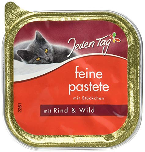 Jeden Tag Katze Feine Pastete Rind & Wild, 100g