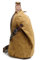 Neuleben Wasserdicht Schulterrucksack aus Canvas Vintage Unisex Herren Klein Sling Rucksack Schultertasche Umhängetasche Outdoor Sport Freizeit (Khaki)