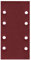 50x Schleifpapier 93 x 184 mm 8 Loch Körnung 40-180 Schleifblatt Schwingschleifer (50x Körnung 40)