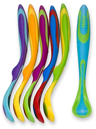 Nuby Lot de 6 cuillères à Fun