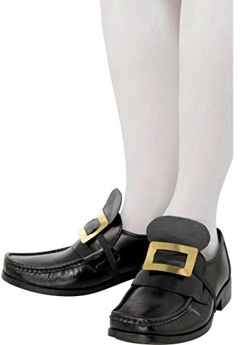 NET TOYS Barock Schuhschnallen Metall Mittelalter Schuhschnalle Schuh Schnalle Herren Schnallen für Schuhe Kostüm Zubehör