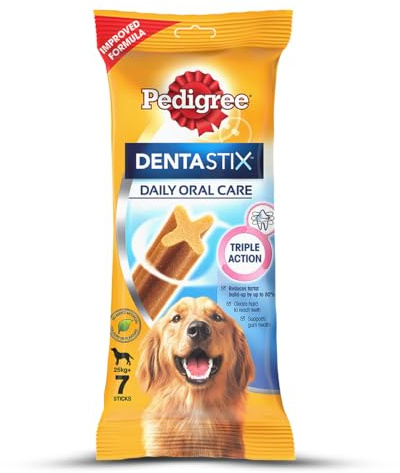Pedigree DentaStix Daily Dental Chew for Large Dogs 25 kg+, 7 Sticks, 270 g