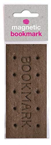 Brainbox Candy - Funny 'Biscuit' Magnetic Bookmark - Perfect Little Birthday Present for Him Her - Friends Book Lovers - Bookworms - Stocking Fillers