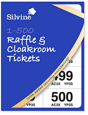 Silvine Tickets, nummeriert 1-500 Einzelbett