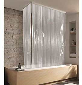 KLEINE WOLKE Eck-Duschrollo incl. 2 Alu-Kassetten »Milky« 132+56x240 cm