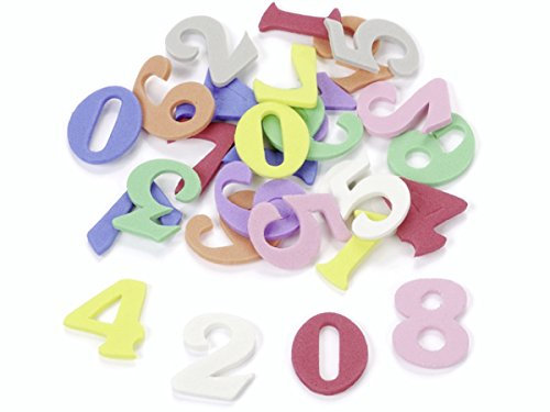 Knorr Prandell 2 cm, 30 Stück, Moosgummi Ziffern, Mehrfarbig, Farbe, standart