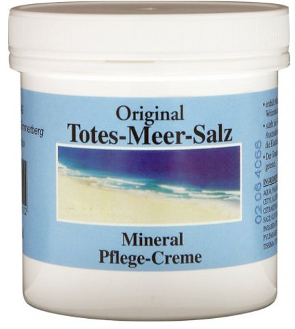 Alwag Totes Meer Salz Creme - 250 ml Mineral Pflege-Creme - mit Mineralsalzen, Weizenkeimöl und Avocadoöl, dermatologisch getestet