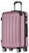 BEIBYE Hartschalen-Koffer Trolley Rollkoffer Reisekoffer Handgepäck 4 Rollen (M-L-XL-Set) (Rosa, XL)