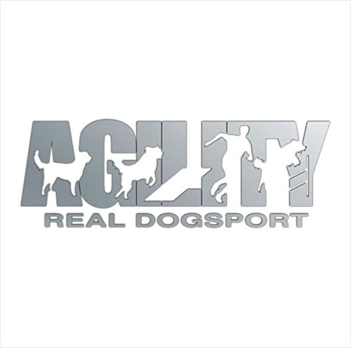 siviwonder Auto Aufkleber Agility Hundesport Dogsport Hundeaufkleber 30cm Silber metallic