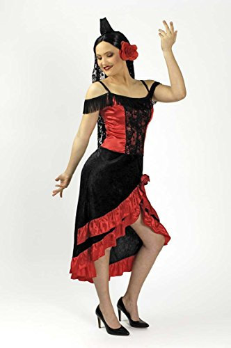 KOSTÜM CARMEN KLEID UND MANTILLA, Größe:40-42