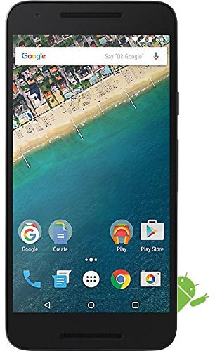 LG Nexus 5X H791 (5.2 inch) Smartphone Snapdragon Hexa-Core (808) 1.8GHz 2GB 32GB WiFi LTE 4G BT NFC Camera Android 6.0 Marshmallow (Carbon Black)