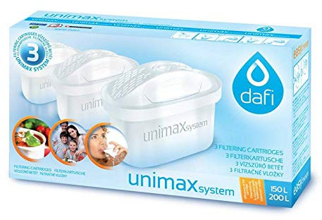 Dafi Unimax Multi-Pack Filterkartusche Wasserfilter Kartusche Wasserfilterpatrone mit Aktivkohle. Kompatibel mit Brita Maxtra, Aquaphor, Laica, Evolve, Größe:12 pack