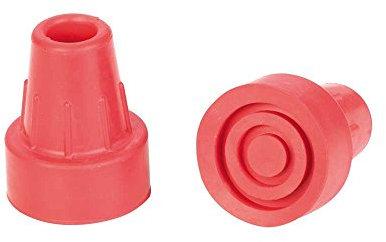 1x Behrend Krückenkapsel, Krückengummi, Stockkapsel, Gummikapsel, für 16 mm, rot