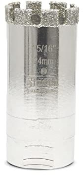 Starrett Diamond Grit Hole Saw - D1056 Ceramic & Tile Drill Cutter - For Brick Glass Marble Slate Stone Porcelain - 24mm (15/16-inch)