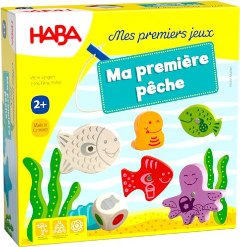 HABA - Ma première pêche - Jeux de société Enfant - Jeu éducatif et ludique - Jeu Libre magnétique - 1 à 4 Joueurs - 2 Ans et Plus - 5570