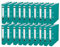 Leitz Qualitäts-Ordner 180° Plastik, 20er Pack, A4, Schmal, Türkis, 5.2 cm Rückenbreite, PP-laminierter Einband, 10155052