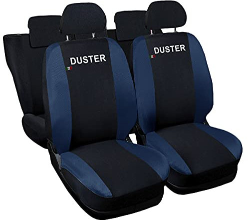 Lupex Shop Dacia Duster zweifarbige Sitzbezüge - schwarz dunkelblau