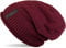 styleBREAKER Unisex Feinstrick Beanie Mütze mit weichem Fleece Innenfutter, warme Winter Strickmütze 04024065, Farbe:Bordeaux-Rot