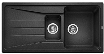 1.5 Bowl Anthracite Composite Kitchen Sink with Reversible Drainer - Blanco Sona 6S Pd