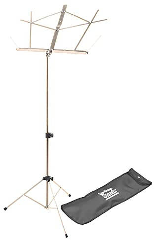 On-Stage SM7122NB Compact Folding Sheet Music Stand with Bag, Nickel