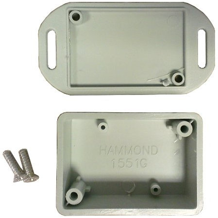 Hammond Manufacturing 1551GFLGY 50 X 35 X 20MM GY FLANGED LID