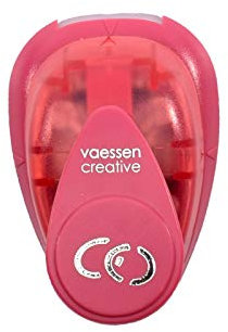 Vaessen Creative Perforadora de Papel, Anillos de Boda, Talla S, Para Proyectos DIY, Scrapbooking, Creación de Tarjetas y Más